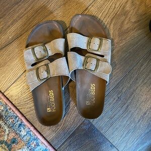 White Mountain Footbed Sandals, Size 7